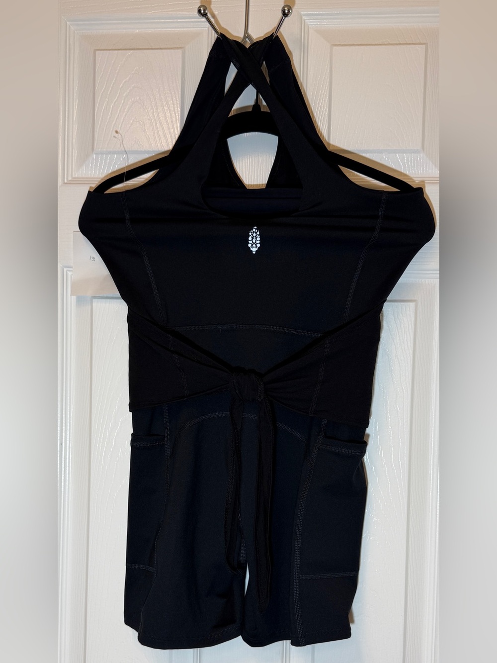 Free movement  Black Athletic Top with Logo Tag